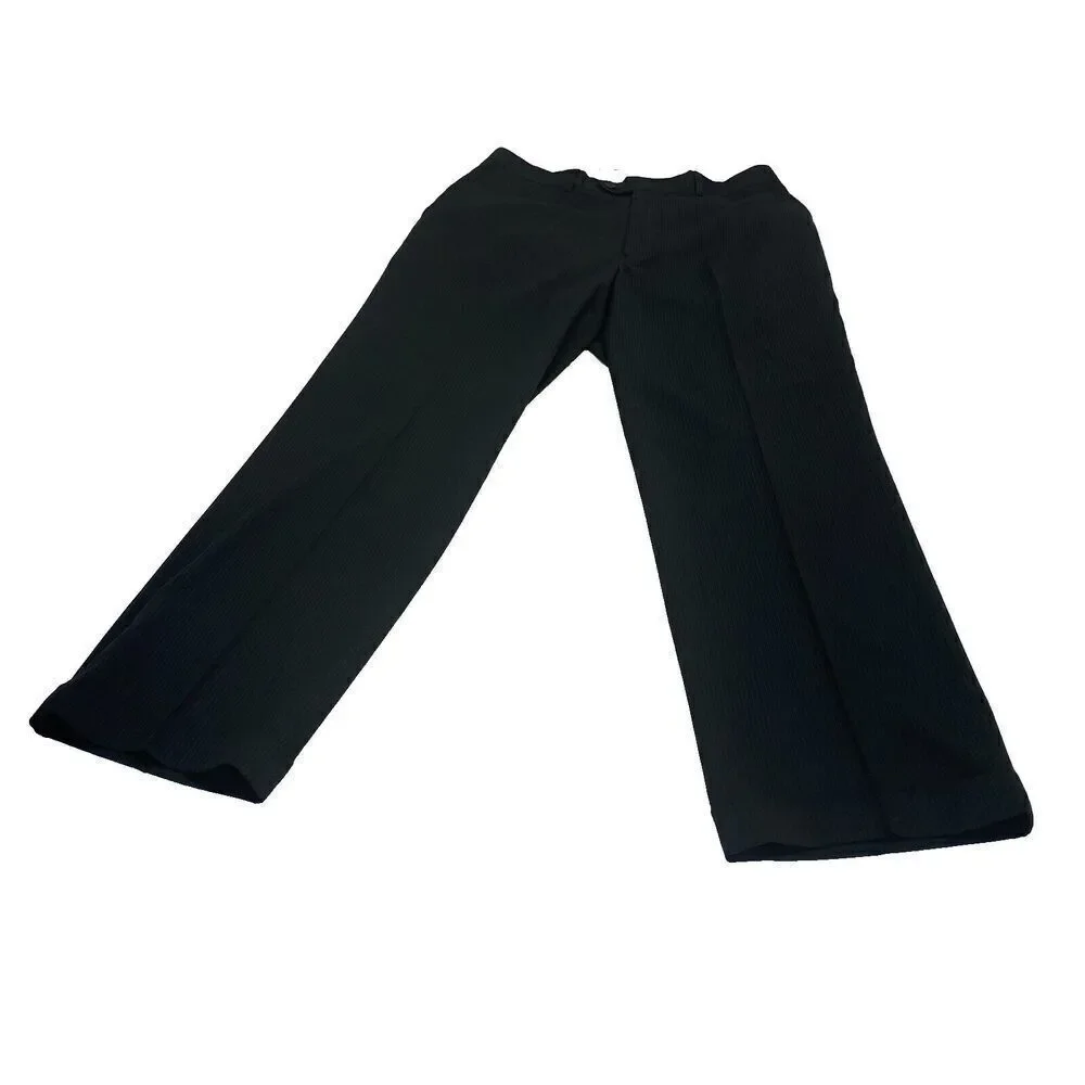 Tzarelli Designed Italy Men’s Wool Dress Pants Size 38R Black